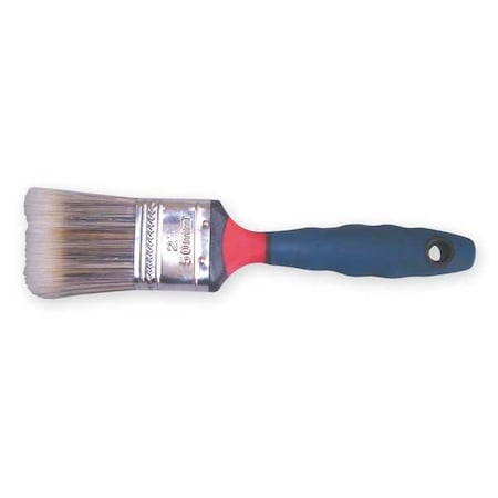 Zoro Select 2" Flat Sash Firm, Synthetic Bristle, Paint Brush, Rubber Handle 1XRK6