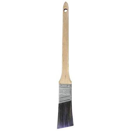 Zoro Select 1" Angle Sash Firm, Polyester Bristle, Paint Brush, Sealed Wood Handle 1XRL1