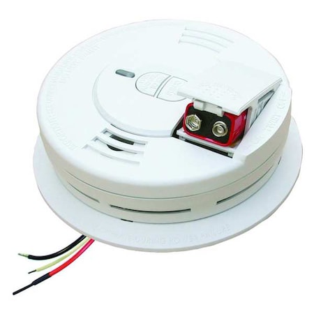 Kidde Smoke Alarm, 85 dB @ 10 ft, 120V AC, 9V, Ionization Battery Backup: Yes i12060