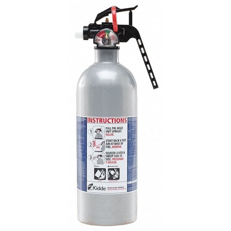 Kidde Fire Extinguisher, 5B:C, Dry Chemical, 2 lb FX511
