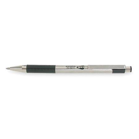 Zebra Pen Retractable Gel Pen, Medium 0.7 mm, Black PK2 41312