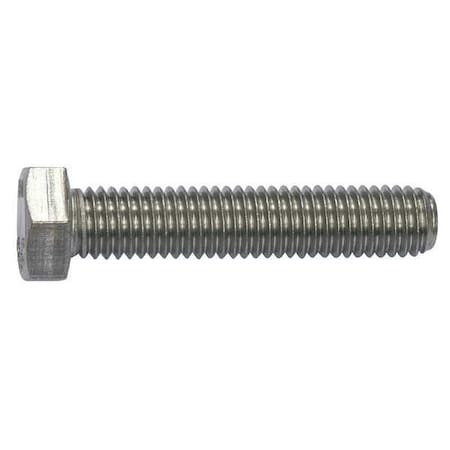 Zoro Select #10-32 x 1/2 in Hex Hex Machine Screw, Plain 18-8 Stainless Steel, 100 PK U51016.019.0051