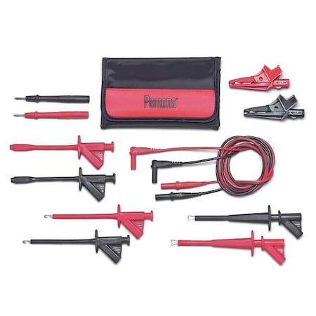 Pomona Electronics TestLeadKit, 1000V, 10A, Polypropylene, 4ft 5904-G