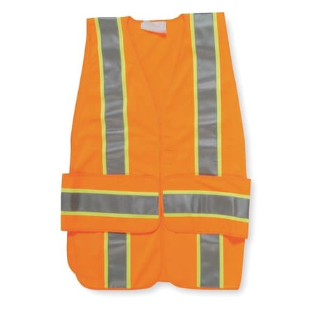 Condor XL/2XL Class 2 Expand High Visibility Vest, Orange 1YAJ9