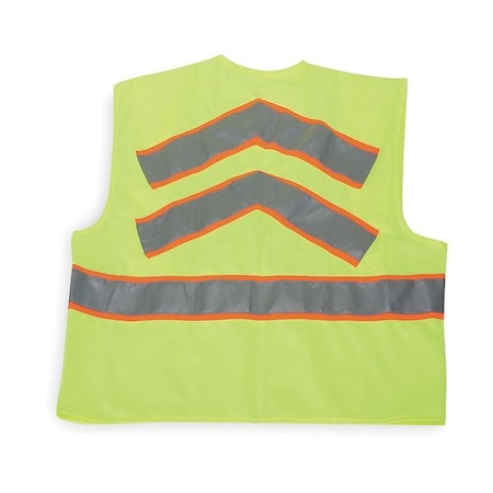Zoro Select Medium Class 2 High Visibility Vest, Lime 1YAL8