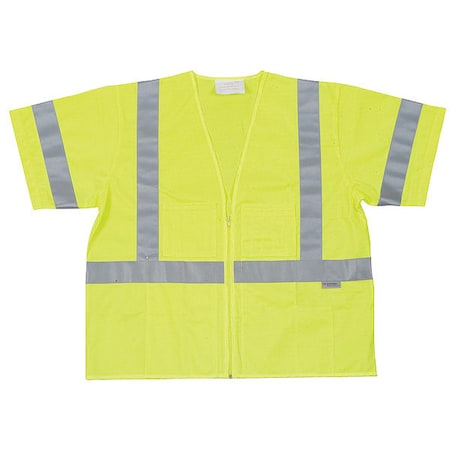 Condor 3XL Class 3 High Visibility Vest, Lime 1YAU3