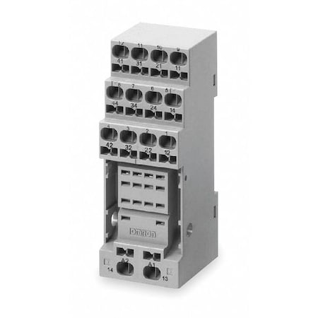 Omron Relay Scket, Finger Safe, Square, 14 Pin, 5A PYF14S
