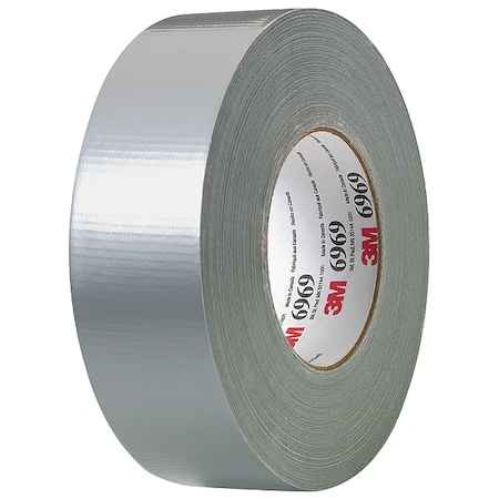 3M Duct Tape, Silver, 60 yd L, 2 in W 6969