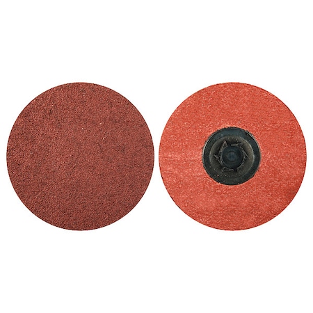 Norton Abrasives Quick Change Disc, AlO, 3in, 180G, TP, PK50 69957399794
