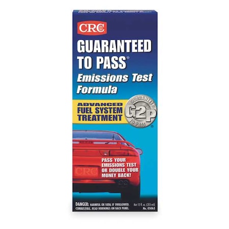 CRC Emissions Test Formula Additive, For Gasoline Engines, 12 oz. 05063