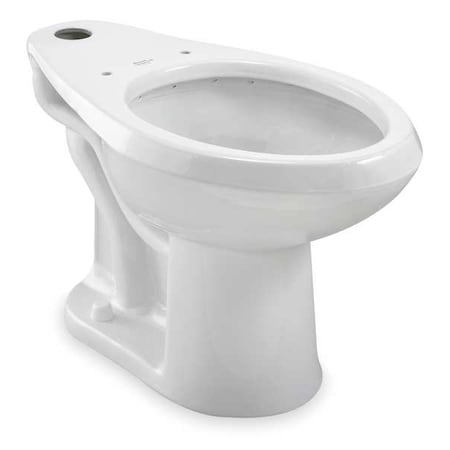 AMERICAN STANDARD Toilet Bowl, 1.1 to 1.6 gpf, Flush Valve, Floor Mount, Elongated, White 3461001.020