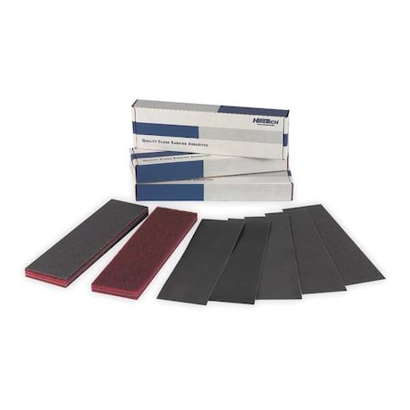 Hiretech Abrasive Sheet, Adhesive Back 40Grit, PK50 01750