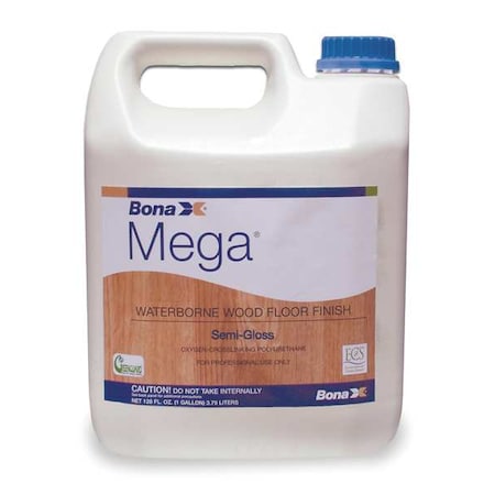 Bona Floor Finish, Semi-Gloss, 1 gal., 2 to 3 hr WT130318001