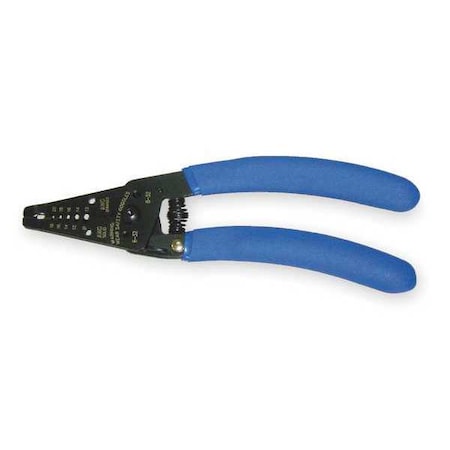 Westward Multifunction Wire Stripper, Cushion Grip, 10-18 AWG Solid, 12-20 AWG Stranded 1YNA3