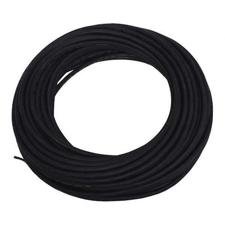 Zoro Select Portable Cord, SJOOW, 16 AWG, 2 C, Black, EPDM Rubber, Stranded, 300V, Indoor/Outdoor, 100 ft E3610