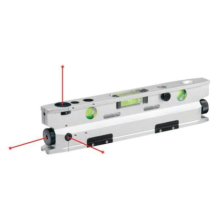 Johnson Level & Tool Three Beam Magnetic Torpedo Laser Level 40-6184 | Zoro