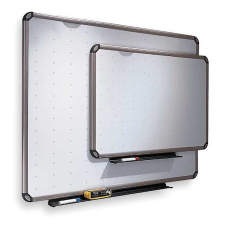Quartet 48"x72" Melamine Whiteboard, Aluminum Frame TE567T