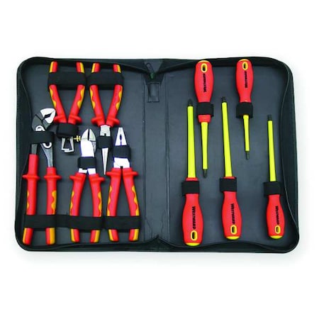 Westward Insulated Tool Set, 10 pc. 1YXJ7