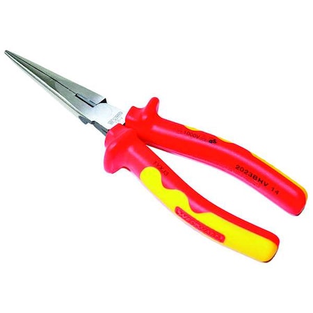 Westward Insulated Long Nose Plier, 8-1/8 in. 1YXJ3