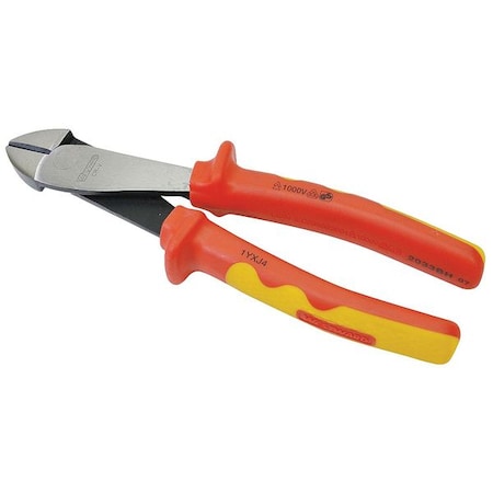 Westward 8" Insulated Diagonal Cutters, Flush Cut 1YXJ4