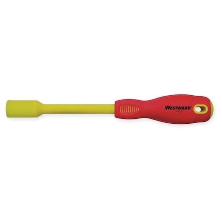 Westward Nut Driver, 1/2 in., Hollow, Ergo, Ins, 5 in. 1YXL5