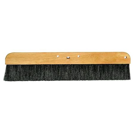 Tough Guy Cement Finishing Brush, Black, 24 In, Construction: Wood 1YXC8