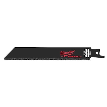 Milwaukee Tool 6" Carbide Grit SAWZALL Blade (3 Pk) 48-00-1420