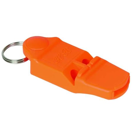 ZORO SELECT Whistle, Orange, ABS Plastic, Includes Wire Key Ring 1ZBY6