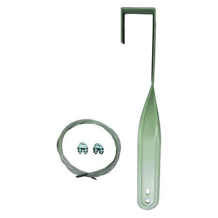 Dayton Mounting Bracket For Fan, 15 in H x 2 in L x 1-7/8 in W, Non-Oscillating, Powder Coated Steel, Gray 1ZCP7