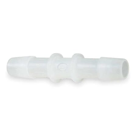 ELDON JAMES Straight Coupler, 1/8 In, Barbed, HDPE, PK10 CO-2HDPE