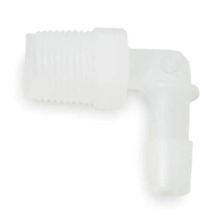 Eldon James Elbow, PVDF, Barbed1/4", MNPT1/4", PK5 L4-4NK
