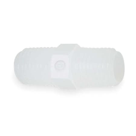 Zoro Select Nipple, Threaded Hex, Poly, 1/4 In NPT, PK10 N4HDPE