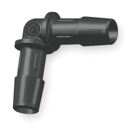 Eldon James Elbow, Nylon, Barbed3/16", Barbed3/16", PK10 L0-3BN