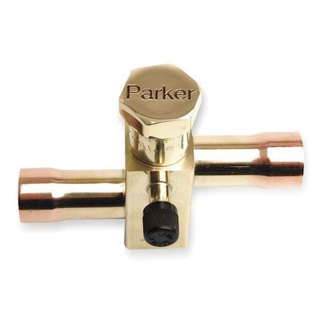 PARKER Service/Shut Off Valve, 7/8 In, Copper QL171R-14-14