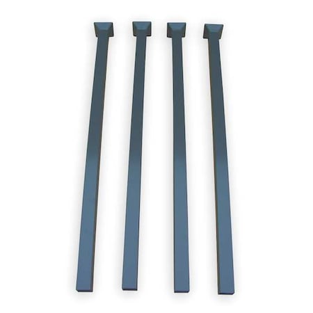Zoro Select Stack Rack Post Set, 36 in., 2000 lb., PK4 PT-2