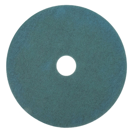 3M Burnishing Pad, 20 In, Aqua, PK5 3100