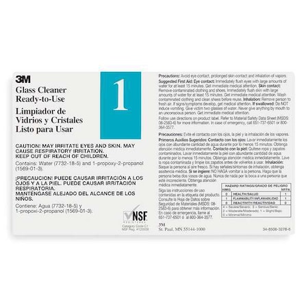 3M Secondary Label, Black, Blue/White, PK12 340401