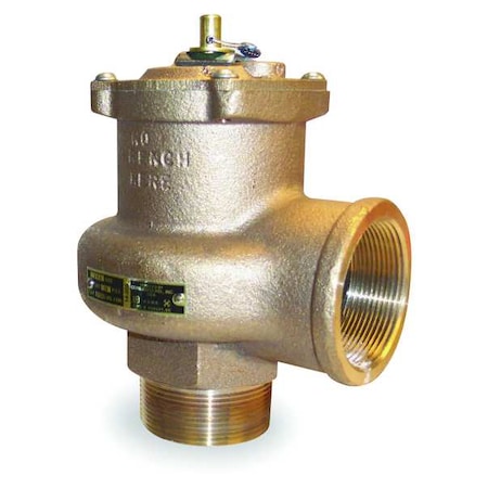 Apollo Valves Safety Relief Valve, 2 In, 15 psi, Bronze 1420508