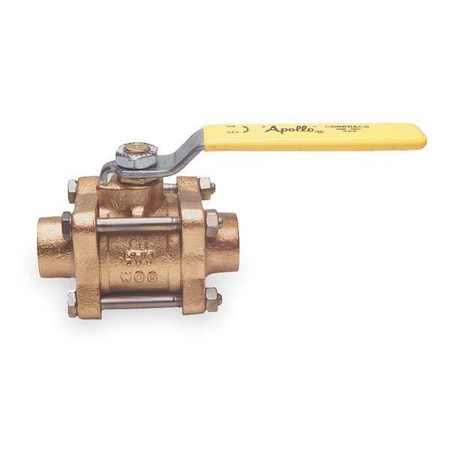 Apollo Valves 1" Sweat Bronze Ball Valve Inline 8220501