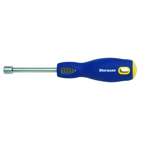 Westward Nut Driver, 9.0mm, Solid, Ergo, 3 in. 1CLN3