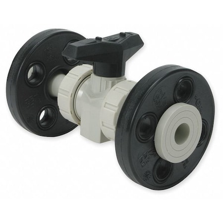 Gf Piping Systems Polypropylene Ball Valve Inline Union 1" 167546584