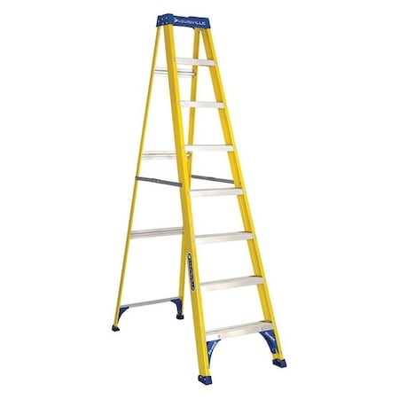 Louisville 8 ft Fiberglass Stepladder, 250 lb Capacity FS2008