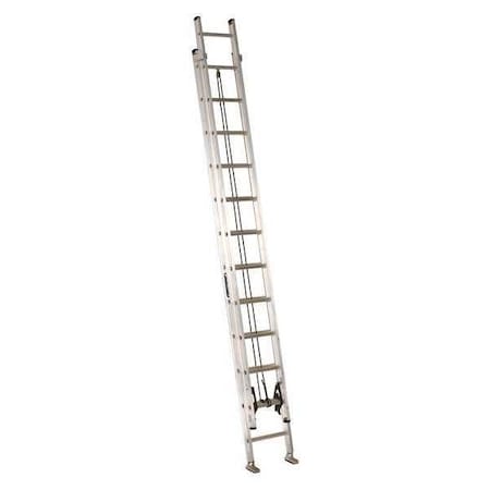 LOUISVILLE 24 ft Aluminum Extension Ladder, 300 lb Load Capacity AE2224