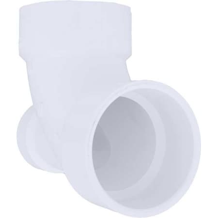 Zoro Select PVC Elbow, 90 Degrees, Low Heel Inlet, Hub, 3 in x 3 in x 2 in Pipe Size 1CNX8