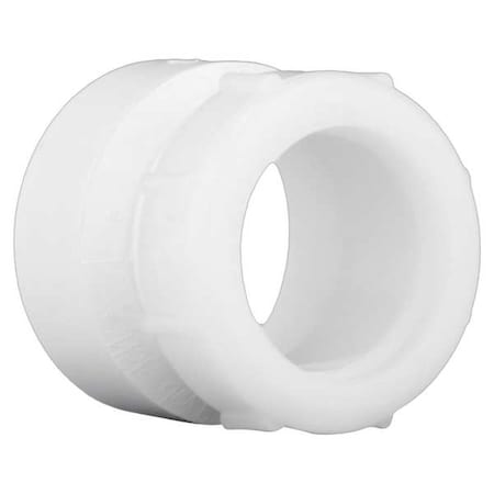 Zoro Select PVC Female Trap Adapter with Poly Nut, Hub x