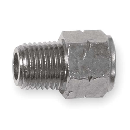 Aignep Usa Adapter Nickel Plated Brass Adapter, 1/4 in Female NPT X 1/4 in Male BSPP 82242N-04-04