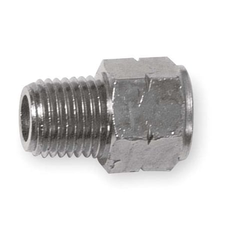 Aignep Usa Adapter Nickel Plated Brass Adapter, 1/8 in Male NPT X 1/8 in Female BSPP 82241N-M5-32