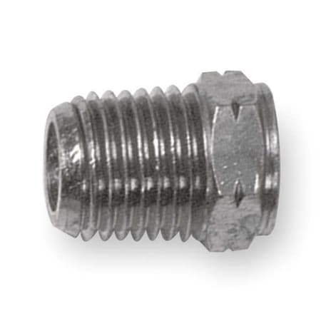 Aignep Usa Reducing Bushing Nickel Plated Brass Reducing Bushing, 3/8 in Male NPT X 1/4 in Female NPT 82280N-06-04