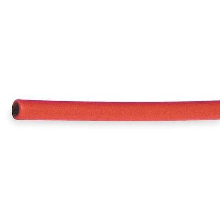 ZORO SELECT Tubing, Poly, 4mm OD, 200 PSI, Red PU04MAR