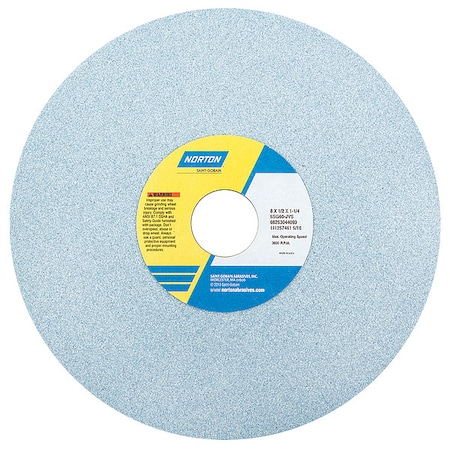 Norton Abrasives Grinding Wheel, T1, 8x1/2x1.25, CA, 46G, PK5 66253044090